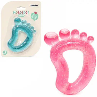 MORDEDOR BABY PEZINHO DE PVC COM AGUA 9X7CM