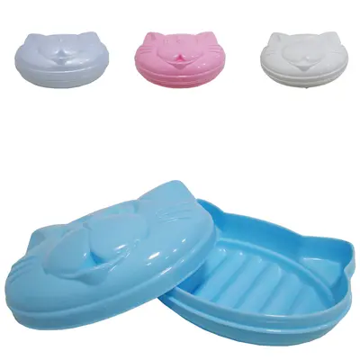 SABONETEIRA DE PIA DE PLASTICO GATINHO BABY COLORS 12X8CM