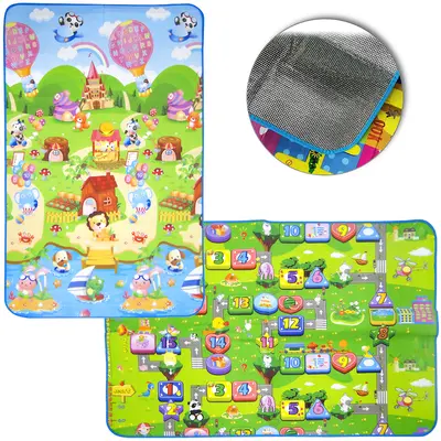 TAPETE TATAME DE EVA INFANTIL PROTECAO TERMICA 180X120CM 3MM