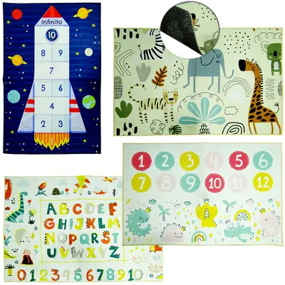 TAPETE PARA ATIVIDADE INFANTIL ESTAMPADO 120X80CM