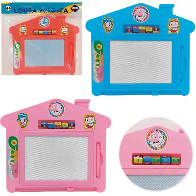 LOUSA MAGICA CASINHA COM CANETA + CONTINHA E RELOGIO 31,5X27CM