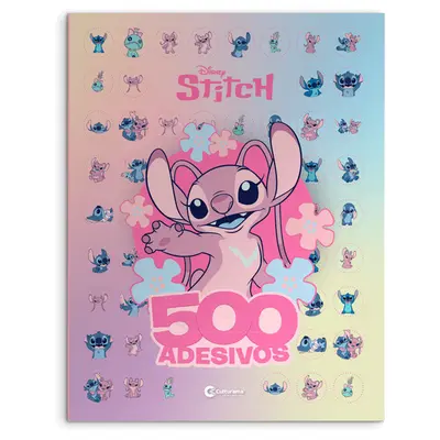 LIVRO 500 ADESIVOS E PARA COLORIR STITCH 36 PAGINAS 28X21,5CM
