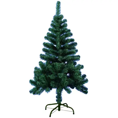 ARVORE DE NATAL 1,20M VERDE COM 220 GALHOS E PE DE METAL