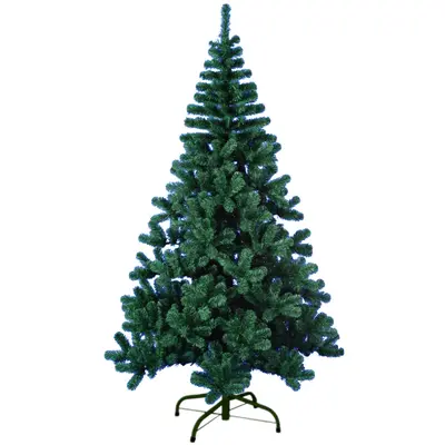 ARVORE DE NATAL 2,10M VERDE COM 800 GALHOS E PE DE METAL
