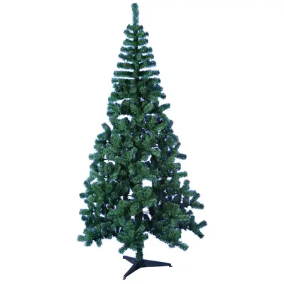 ARVORE DE NATAL 2,40M VERDE COM 600 GALHOS E PE DE PLASTICO