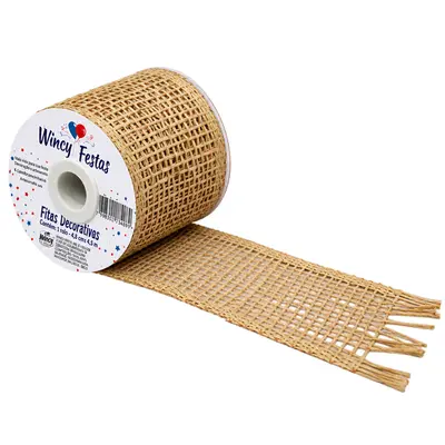FITA DECORATIVA TELADA RUSTICA 6,3CMX4,5M