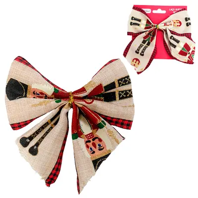 LACO QUEBRA NOZES DE NATAL COM GLITTER 17X15CM