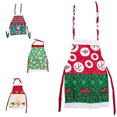 AVENTAL DE POLIESTER PARA COZINHA ESTAMPADO DE NATAL