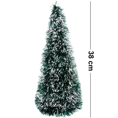 ENFEITE ARVORE DE NATAL NEVADA FESTAO 38X16CM DE Ø