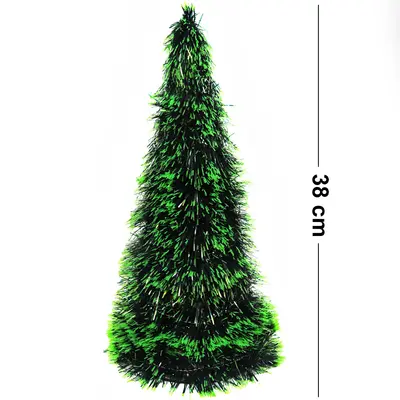 ENFEITE ARVORE DE NATAL VERDE FESTAO 38X16CM DE Ø
