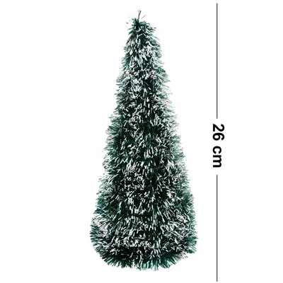 ENFEITE ARVORE DE NATAL NEVADA FESTAO 26X11CM DE Ø