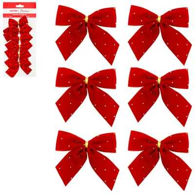 LACO VELUDO VM COM STRASS 6 PECAS 8X7CM