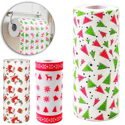 PAPEL TOALHA DE NATAL COM 40 FOLHAS 23X23CM