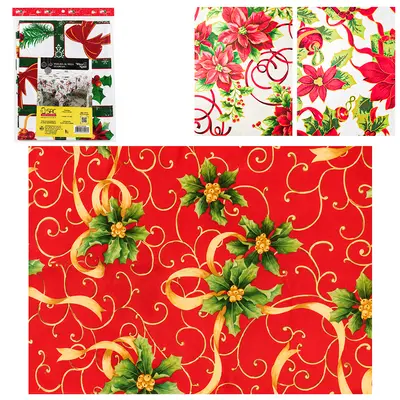 TOALHA DE MESA NATALINA QUADRADA 150CM