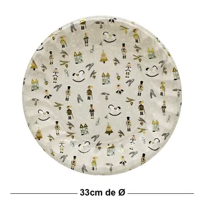 BANDEJA DE PLASTICO REDONDA QUBRA NOZES 33CM DE Ø