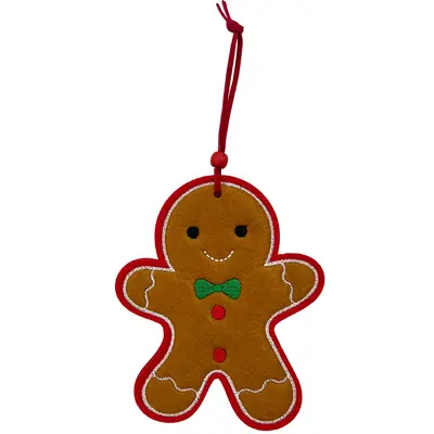 PENDENTE BISCOITO DE GENGIBRE DE FELTRO 15X12CM