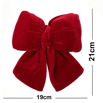 LACO VELUDO VERMELHO ALMOFADADO 21X19CM