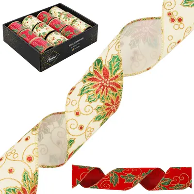 FITA ARAMADO FIGURA NATALINA COM GLITTER PREMIUM 6,3X3MTS DP PLAY