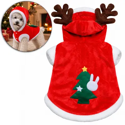 ROUPA RENA COM CAPUZ PARA PETS 29X22CM