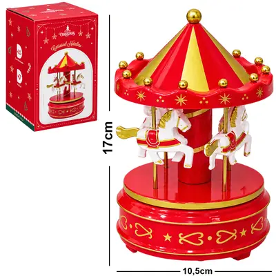 CARROSSEL MUSICAL A CORDA 17X10,5CM DE Ø