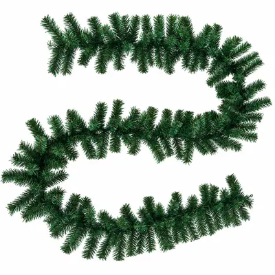 FESTAO VERDE ARAMADO ARTICULADO 160 GALHOS 25X270CM