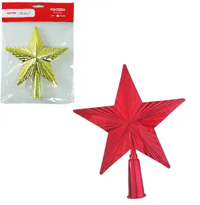 PONTEIRA ESTRELA COLORS DE NATAL 18CM NA SOLAPA