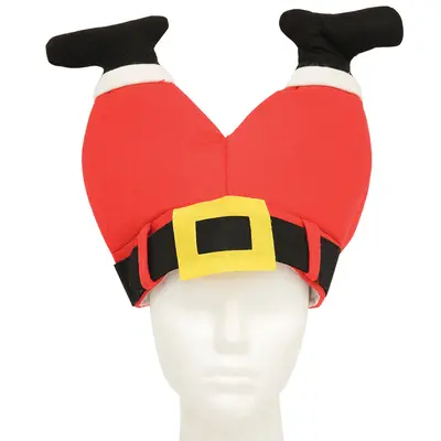 CHAPEU CALCA PAPAI NOEL DE POLIESTER DE NATAL 29X29CM