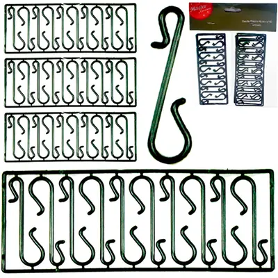 CABIDE GANCHO DE PLASTICO PARA ENFEITES DE NATAL COM 40 PECAS 4X1,2CM