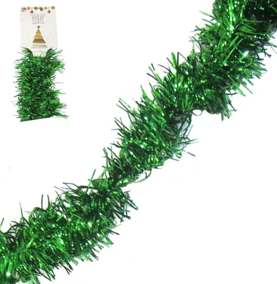 FESTAO VERDE TORCIDO DE NATAL 9X200CM