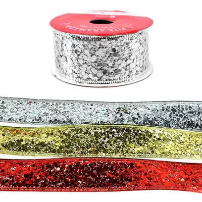 FITA ARAMADO BRILHO COLORS DE NATAL 5CMX3M