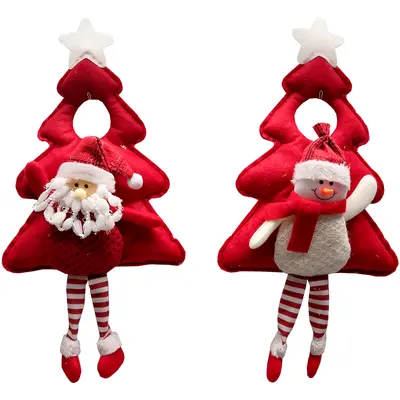 ENFEITE PENDURAR PARA PORTA / MACANETA ARVORE PAPAI NOEL / BONECO DE NEVE DE NATAL 43CM