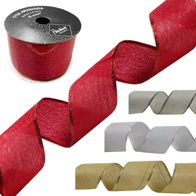 FITA ARAMADO COLORS PREMIUM DE NATAL 914X6,3CM