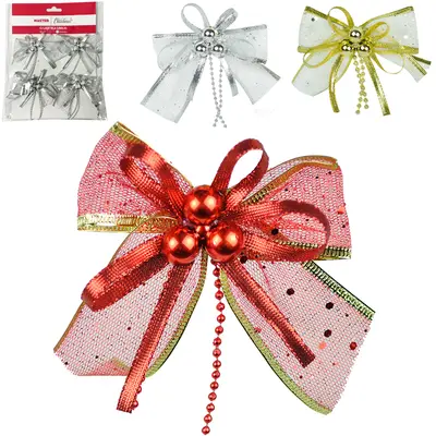 LACO COLORS TELA + BOLA DE NATAL COM 4 PECAS 10CM