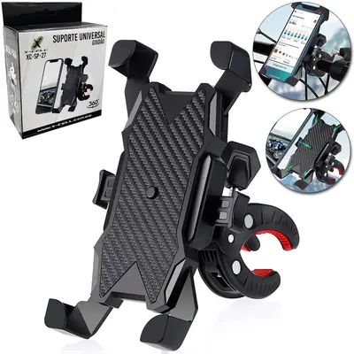 SUPORTE DE CELULAR PARA BIKE E MOTO PRESILHA 360º X-CELL