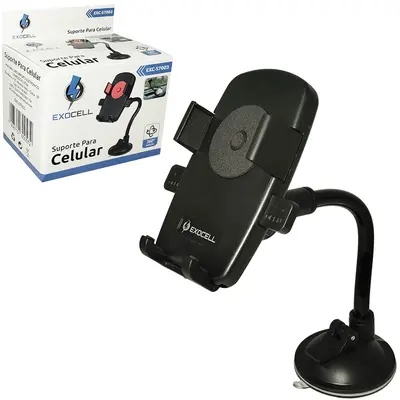 SUPORTE AUTOMOTIVO PARA CELULAR / GPS COM VENTOSA EXOCELL