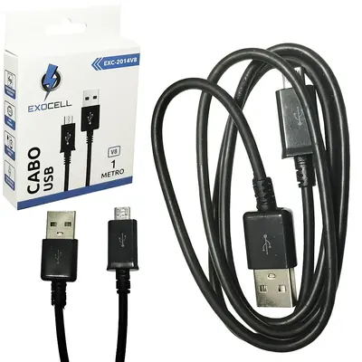CABO PARA CELULAR USB X V8 EXOCELL 1M