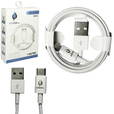 CABO PARA CELULAR USB X TIPO C EXOCELL 1M