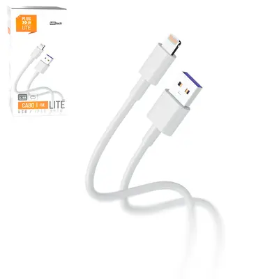 CABO PARA CELULAR LIGHTNING USB 1,5A 1M
