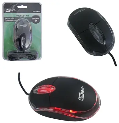 MOUSE OPTICO COM FIO USB COLORS