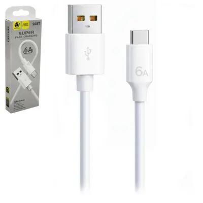 CABO PARA CELULAR TURBO USB X TIPO C 6A 1M
