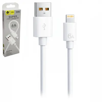CABO PARA CELULAR LIGHTNING USB 6A 1M