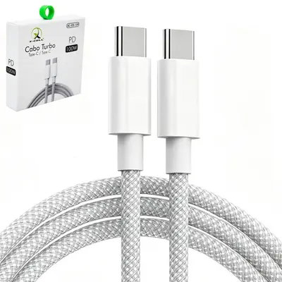 CABO PARA CELULAR TURBO TIPO C X TIPO C PD 100W X-CELL 1M