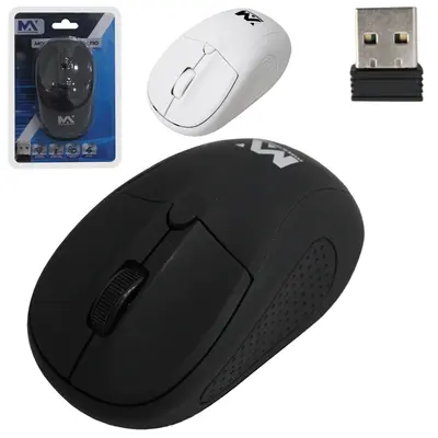 MOUSE OPTICO SEM FIO COM RECEPTOR USB 1600 DPI MAXMIDIA
