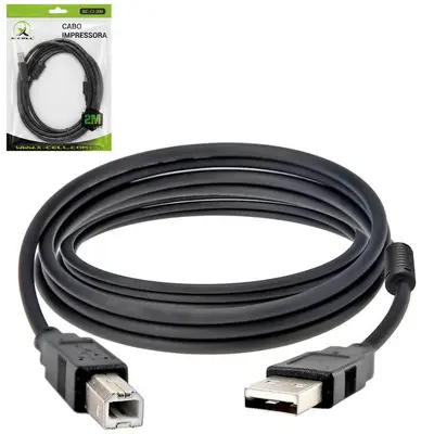 CABO PARA IMPRESSORA USB 2.0 X-CELL 2M