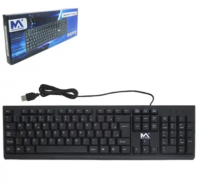 TECLADO PARA COMPUTADOR COM FIO USB 107 TECLAS MAXMIDIA
