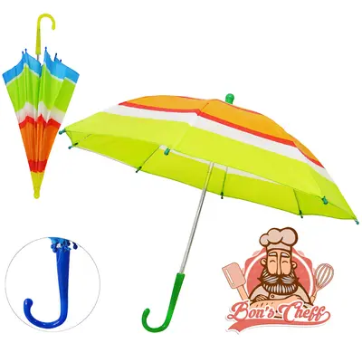 GUARDA CHUVA INFANTIL BABY DE POLIESTER MANUAL COLORS CABO CURVO 60CM DE Ø