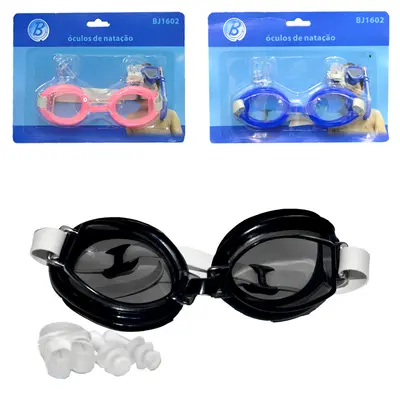 OCULOS DE NATACAO INFANTIL COM PROTETOR DE OUVIDO E NARIZ
