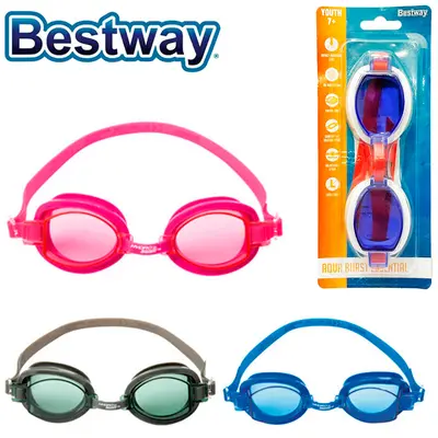 OCULOS DE NATACAO JUVENIL AQUA BURST ESSENTIAL15X4,5CM NA CARTELA
