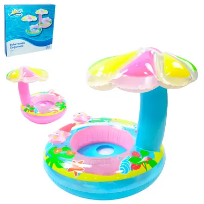 BOIA / BOTE INFLAVEL FRALDA COM COBERTURA COGUMELO MAXSOL 60X60CM DE Ø