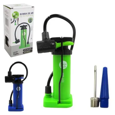 BOMBA DE AR COM PEDAL PARA INFLAVEIS 25,5X21CM